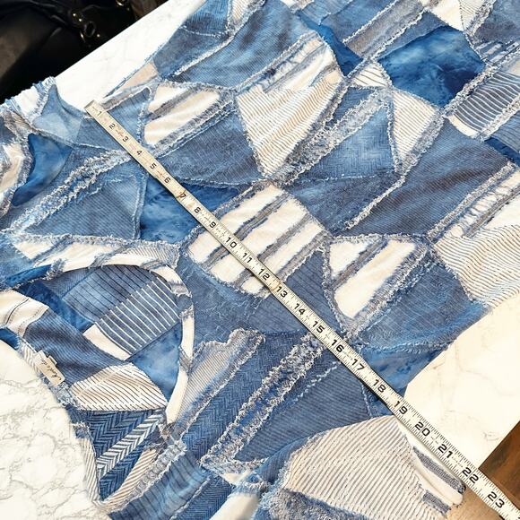 Mododoc Y2K Patchwork Style Long Sleeve Tunic Top Women’s‎ Size Medium - Picture 9 of 9